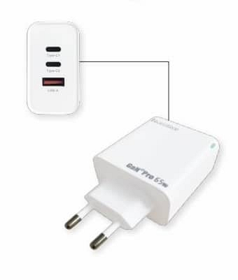 iNcentive Travel Adapter 65W 2x USB-C & 1x USB-A (VT400)