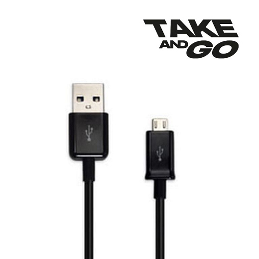 Take and Go USB-A to Micro Cable 1 meter black