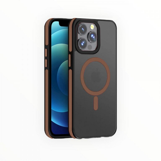 Matt Protect Case (MagSafe Compatible) for Galaxy A55 Brown