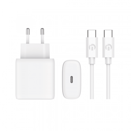 iNcentive Travel Adapter 30W PD USB-C + USB-C to USB-C Cable 2 Meter (VT392) = opvolger van HLVT397