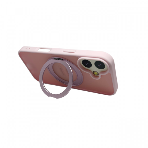 Matt Kickstand Case (MagSafe Compatible) for Galaxy S25 Ultra Pink