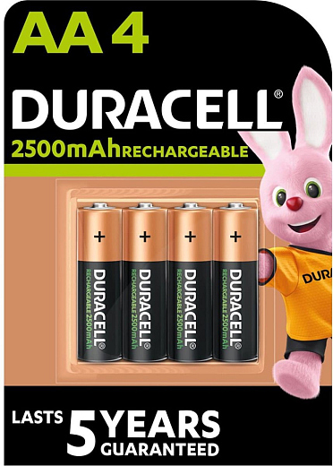 DURACELL Stay Charged HR6 AA 2500mAh (4 pack)