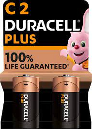 DURACELL Plus MN1400 1.5V C-Cells (2 pack)