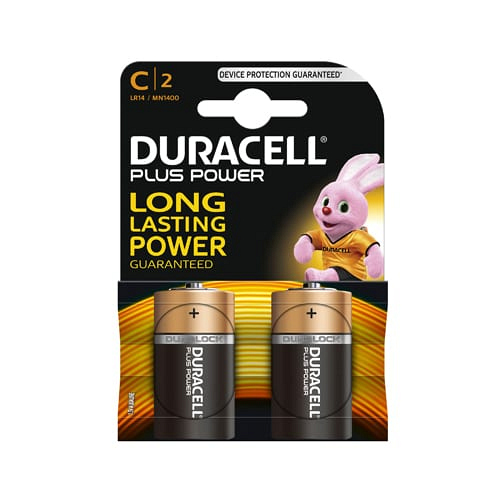 DURACELL Plus MN1400 1.5V C-Cells (2 pack)