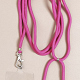 Universal Smartphone Lanyard Fuschia Silver
