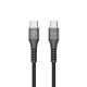 iNcentive Nylon Braided Kevlar Cable  USB-C to USB-C 100W 1 meter (VT209)