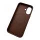 Premium Back Cover (MagSafe Compatible) for iPhone 16 Brown
