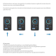 iNcentive 100W Smart AI Fast Charger  + Retractable USB-C Cable (VT404)