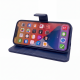 PU Wallet Deluxe for Galaxy A31 Navy Blue
