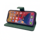 PU Wallet Deluxe for Galaxy A42 Dark Green