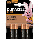 DURACELL Basic MN1500 1.5V AA-Cells (4 pack)
