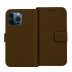 PU Wallet Premium for iPhone 13 Pro Dark Taupe