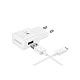 Fast Charger 15W + USB A to Micro Cable EP-TA20EWEUGWW White Blister