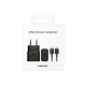 Travel Adapter Fast Charger USB-C 25W + USB-C to USB-C Cable EP-T2510XBEGEU Black Blister