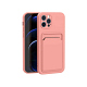 Soft Card Case for iPhone 13 Pro Max Peach