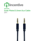 iNcentive Gold-Plated 3.5mm Aux Cable 2 meter (VT350)