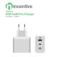 iNcentive Travel Adapter 65W 2x USB-C & 1x USB-A (VT400)