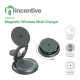 iNcentive 3-in1 Foldable Magnetic Wireless Multi Charger 15W Aluminium (VT800)