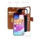 Platina Real Leather 2-in-1 Wallet (MagSafe Compatible) for iPhone 17 Pro / 18 Pro Cognac